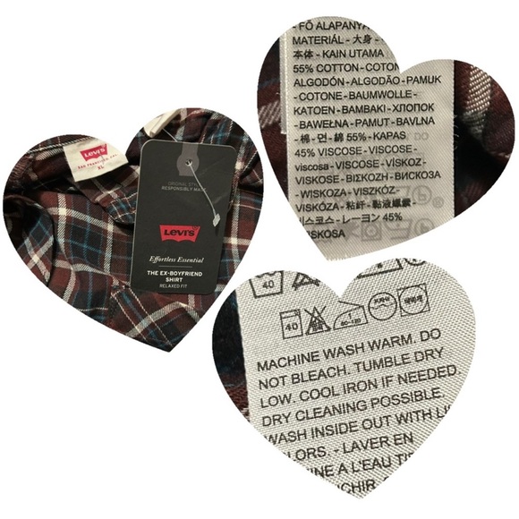 LEVI'S NWT Plaid Long Sleeve Harrison Raglan Button Down Shirt XL - Picture 15 of 16